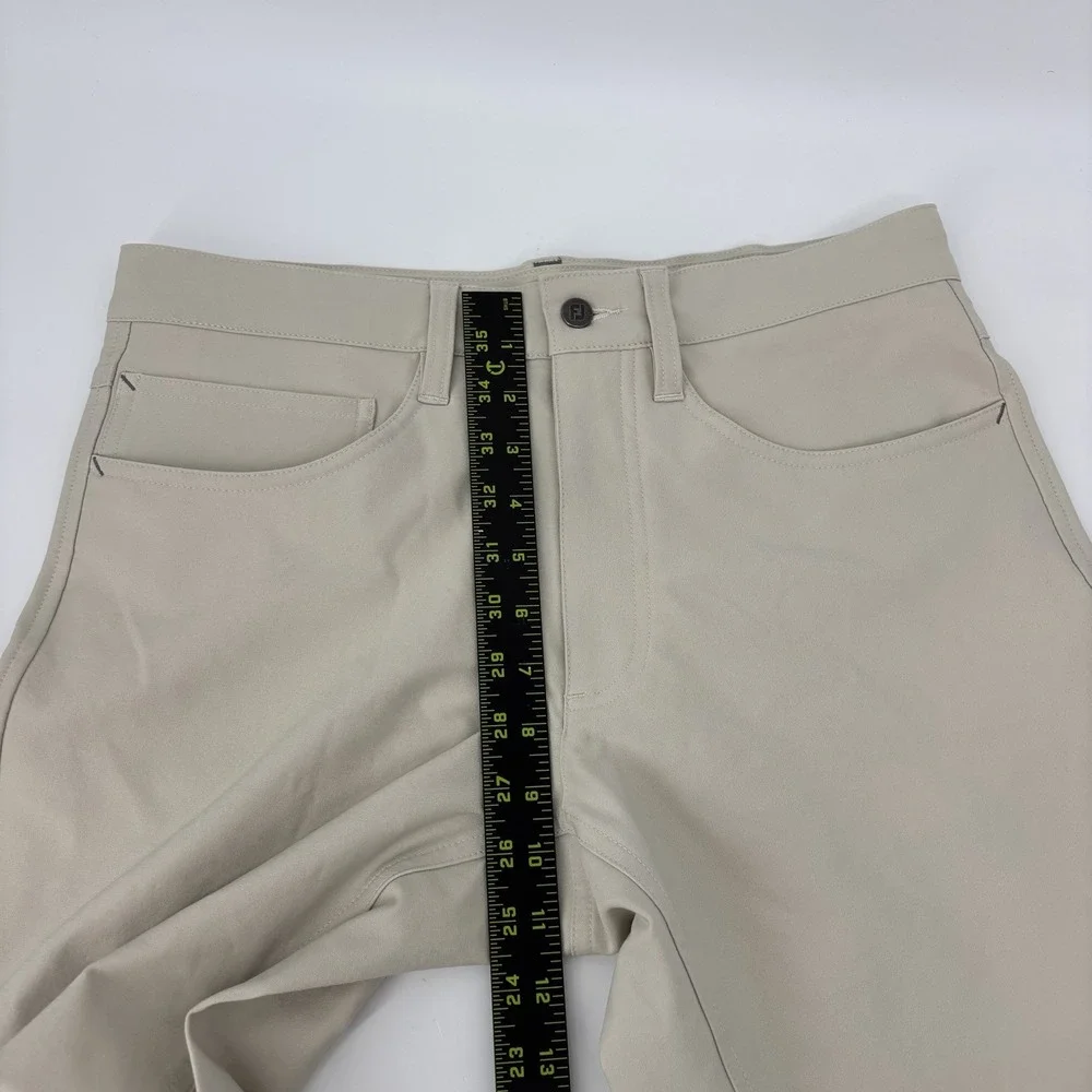 FOOTJOY Golf Pants Mens 30x30 Tan Khaki‎ Athletic Fit Stretch Performance